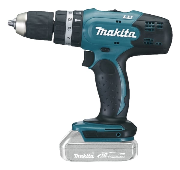 Miniatyrbillede 1 af 3: Makita DHP453Z bor Nøglefri 1,7 kg Sort, Grøn, Sølv