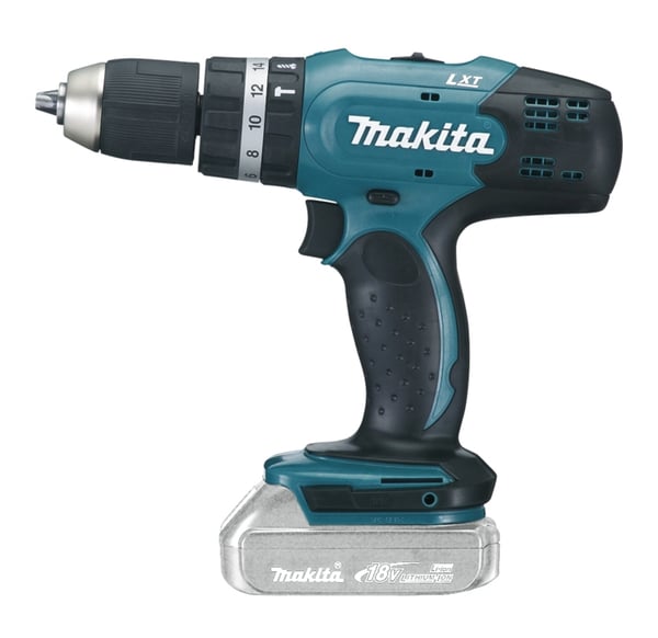 Miniatyrbillede 2 af 3: Makita DHP453Z bor Nøglefri 1,7 kg Sort, Grøn, Sølv