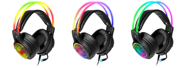 Defender Cosmo Pro Headset Ledningsført Spil Sort