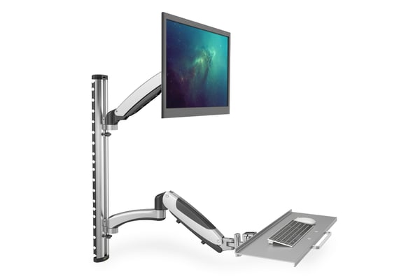 Digitus DA-90354 skærmbeslag og -stativer 68,6 cm (27") Væg Sølv