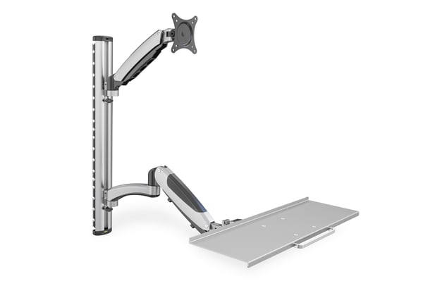 Miniatyrbillede 1 af 5: Digitus DA-90354 skærmbeslag og -stativer 68,6 cm (27") Væg Sølv