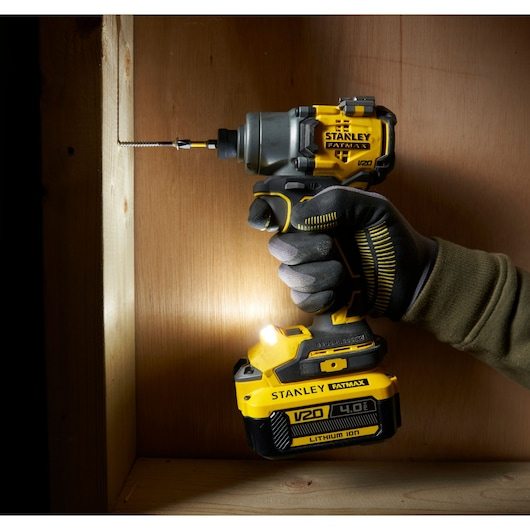 Stanley FATMAX SFMCF830B-XJ elektrisk skruetrækker & slagbor 3200 rpm Sort, Gul