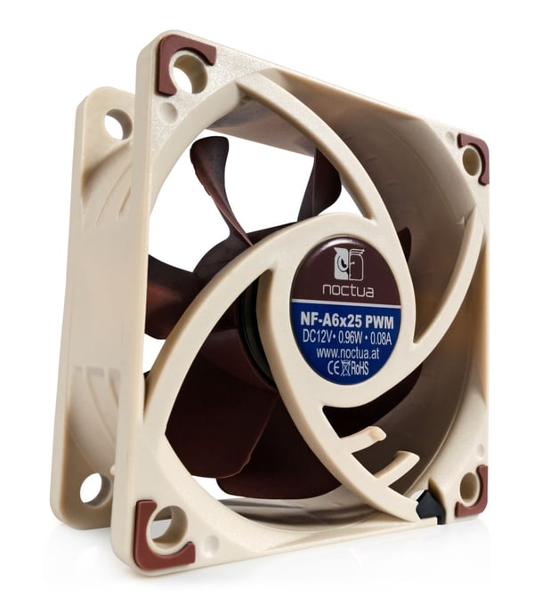 Noctua NF-A6x25 PWM Datorväska Fan 6 cm Beige, Brun