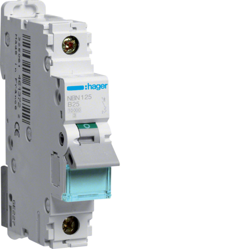 Hager NBN125 kredsløbsafbryder 1P