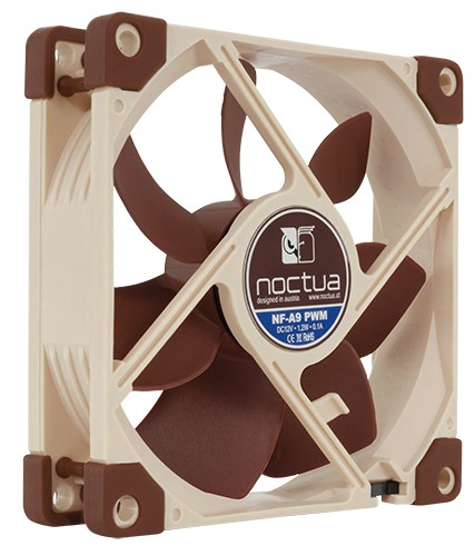 Miniatyrbild 6 av 6: Noctua NF-A9 PWM kylsystem för dator Datorväska Fan 9,2 cm Beige, Brun