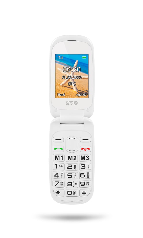 Miniatyrbild 1 av 6: SPC Harmony 6,1 cm (2.4") 89,5 g Vit Funktionstelefon