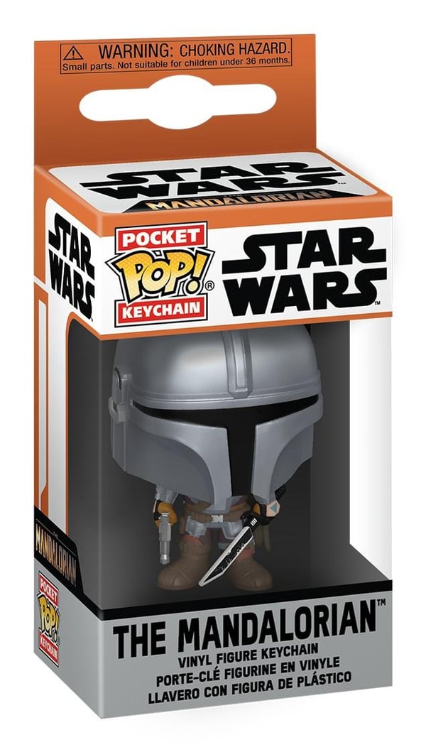 FUNKO POP! KEYCHAIN The Mandalorian Nøglekæde Flerfarvet