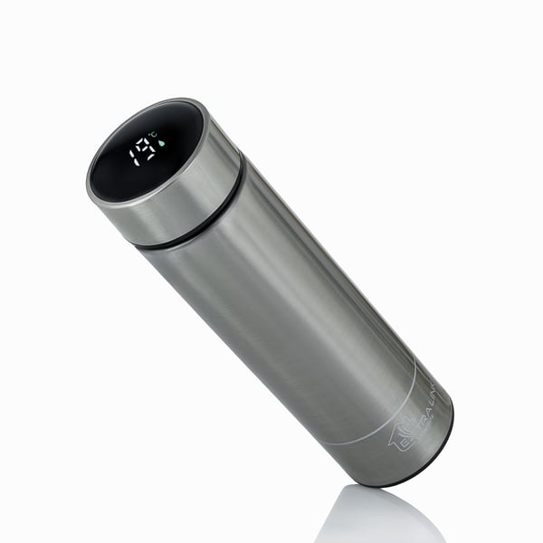 Miniatyrbillede 5 af 9: Extralink MUG-SMART500 SILVER rejsekrus 500 ml Sølv Rustfrit stål