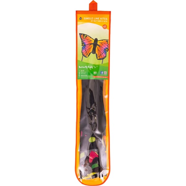 Miniatyrbild 6 av 6: Invento Butterfly Kite Ruby L Drake med en lina