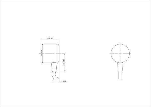 Miniatyrbillede 2 af 2: Posital UCD-S401B-1213-4A7A-2RW koder 9,52 mm