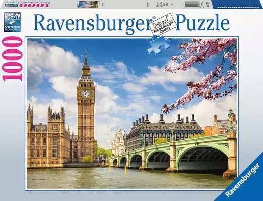 Miniatyrbillede 1 af 5: Ravensburger 88777 puslespil 1000 stk By