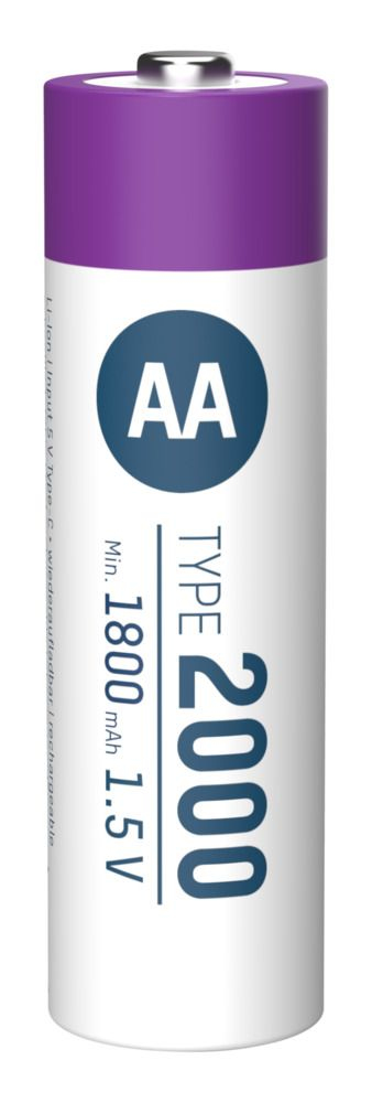 Ansmann 1312-0036 husholdningsbatteri Genopladeligt batteri AA Lithium-Ion (Li-Ion)