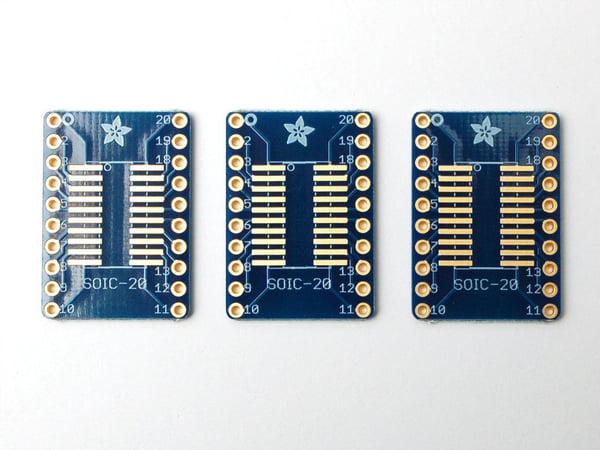 Adafruit 1206 udviklingsboard - tilbehør Breadboard Printed Circuit Board (PCB) kit