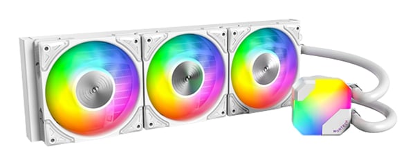 Montech HyperFlow ARGB 360 Processor Allt-i-ett vätskekylare 12 cm Vit 1 styck