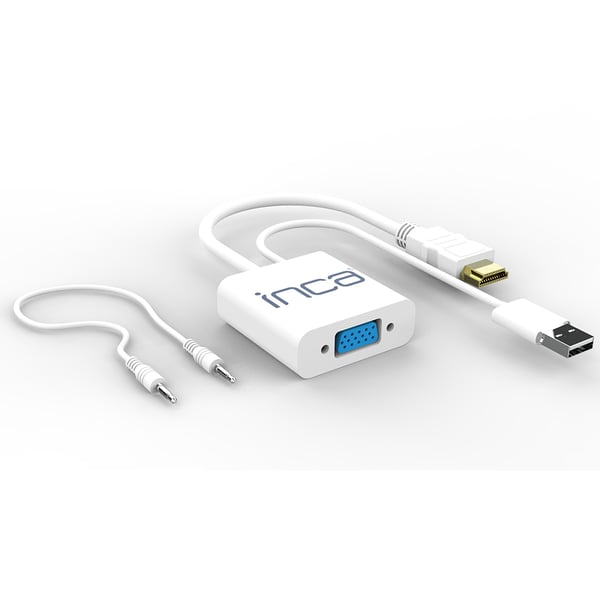 Miniatyrbild 1 av 7: Inca IVTH-01 USB-grafikadapter Vit