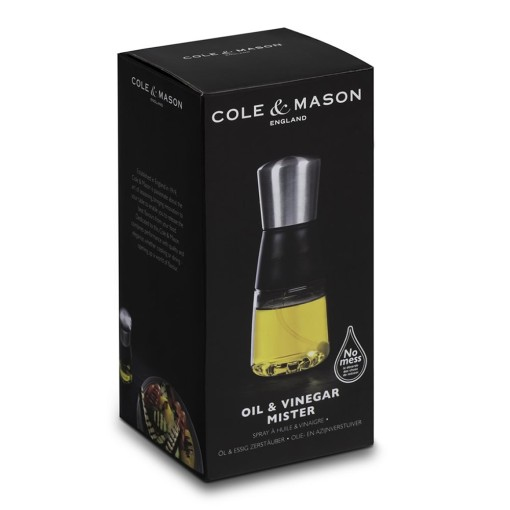 Cole & Mason H103699 olie/eddike beholder Flaske Syntetisk ABS, Rustfrit stål Sort, Rustfrit stål, Transparent