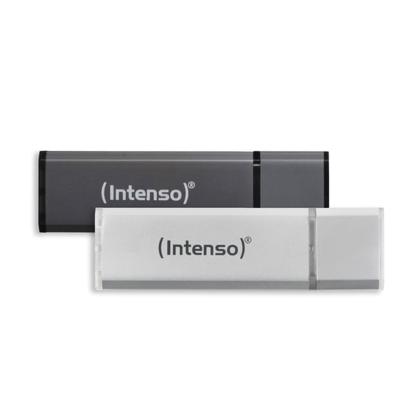 Intenso AluLine USB Drive 32GB Doppelpack 2x32GB - 32 GB USB-sticka USB Type-A 2.0 Antracit, Silver Intenso AluLine USB Drive 32GB Doppelpack 2x32GB - 32 GB USB-sticka USB Type-A 2.0 Antracit, Silver