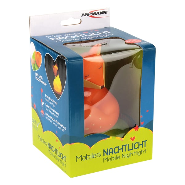 Ansmann 1800-0060 natlys til baby Grøn, Orange