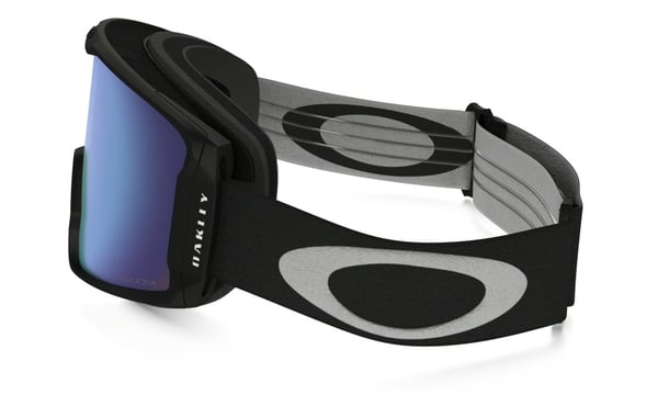 Miniatyrbillede 4 af 4: Oakley Line Miner PRIZM vinter sportsbrille Sort Mænd Lyse Blå Cylindrisk (flad) linse