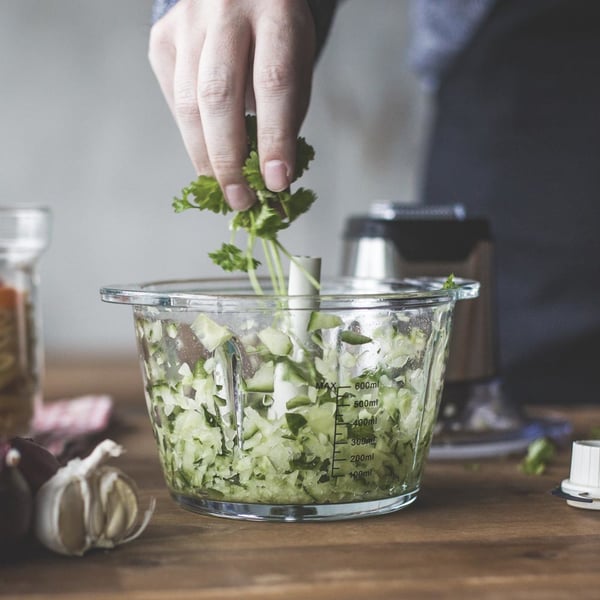 Miniatyrbild 5 av 10: Gastroback Design Mini Chopper Plus 0,6 l 400 W Rostfritt stål, Transparent