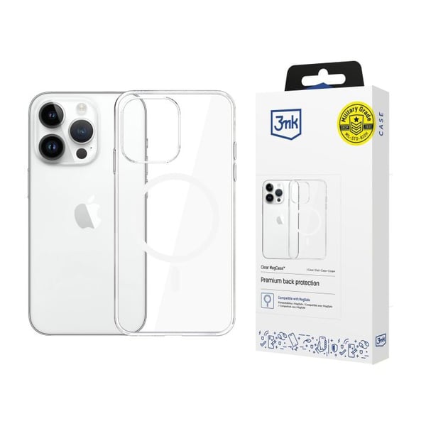 3MK Clear MagCase mobiltelefon etui 15,5 cm (6.12") Cover Transparent