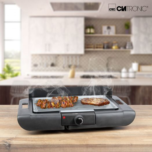 Miniatyrbillede 3 af 4: Clatronic BQ 3507 Grill Bordplade Elektrisk Sort 2000 W