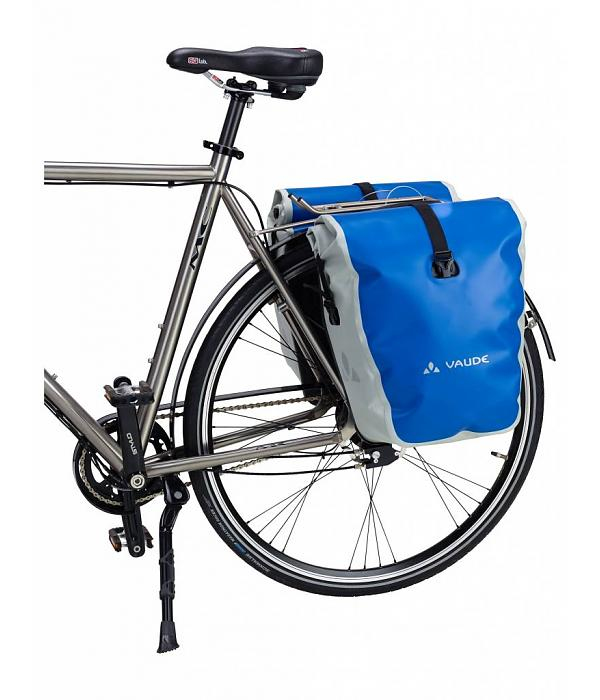 Miniatyrbillede 4 af 4: VAUDE Aqua Back Single Sadel Cykeltaske 24 L Stof, Polyurethan Grå, Rød