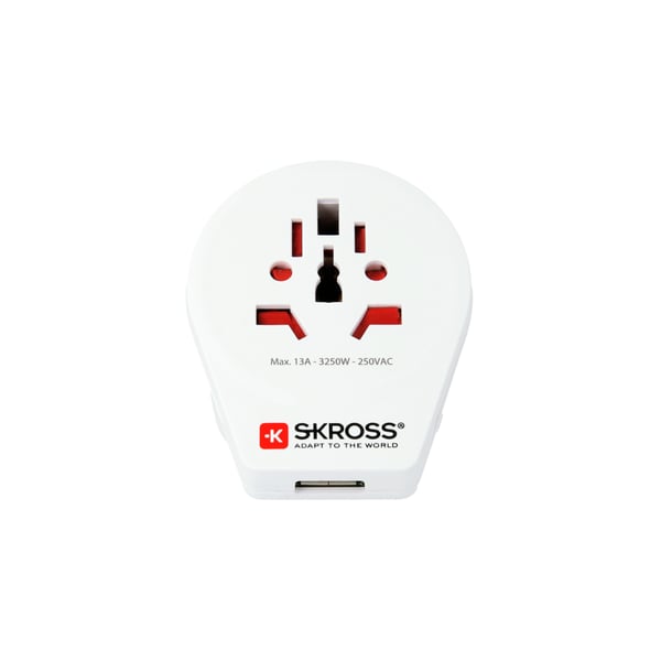 Pikkukuva 4 / 5: Skross 1.500261 pistorasia-adapteri Universaali Tyyppi G (UK) Valkoinen