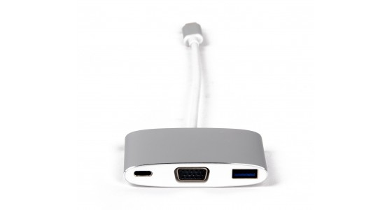 Pikkukuva 3 / 4: LMP 15093 kannettavien tietokoneiden telakka ja porttitoistin USB 3.2 Gen 1 (3.1 Gen 1) Type-C Hopea, Valkoinen