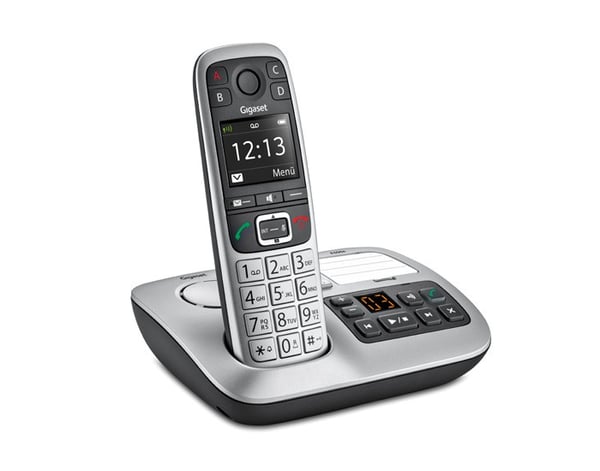 Gigaset E 560 A telefoner DECT-telefon Namn och uppringnings-ID Svart, Silver