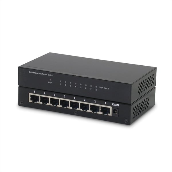 ROLINE Secomp 21.14.3521 Gigabit Ethernet (10/100/1000) Svart