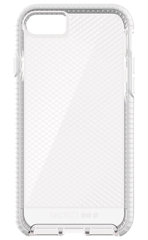 Miniatyrbild 1 av 5: Tech21 Evo Check mobiltelefonfodral 11,9 cm (4.7") Mobilskal Transparent, Vit