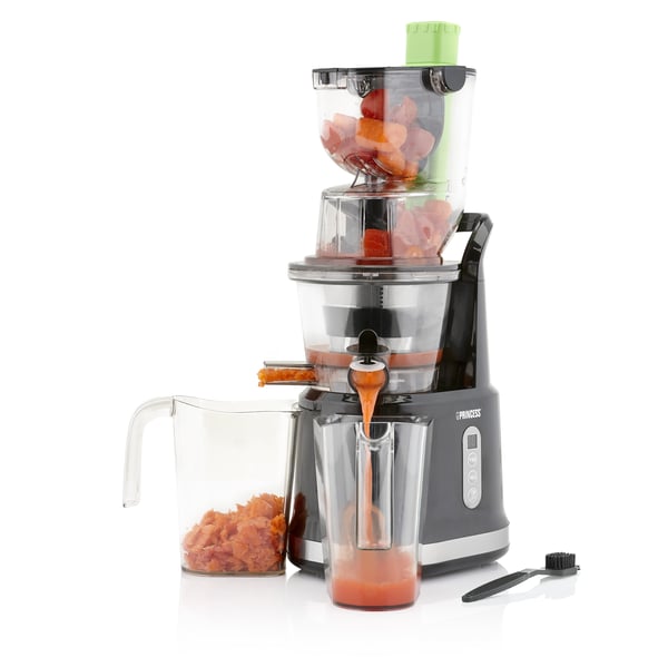 Princess 202045 Slow juicer 200 W Sort, Sølv