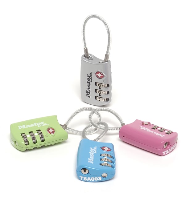 Miniatyrbillede 1 af 3: MASTER LOCK 4688EURD bagagelås Bagage kombinationslås Metal, Vinyl Blå, Grøn, Grå, Lyserød
