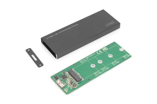 Pikkukuva 3 / 6: Digitus DA-71111 tallennusaseman kotelo SSD-kotelo Musta