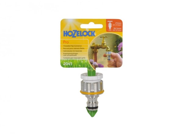 Miniatyrbillede 2 af 3: Hozelock 2041 vandslange beslag Tap stik Messing Krom 1 stk