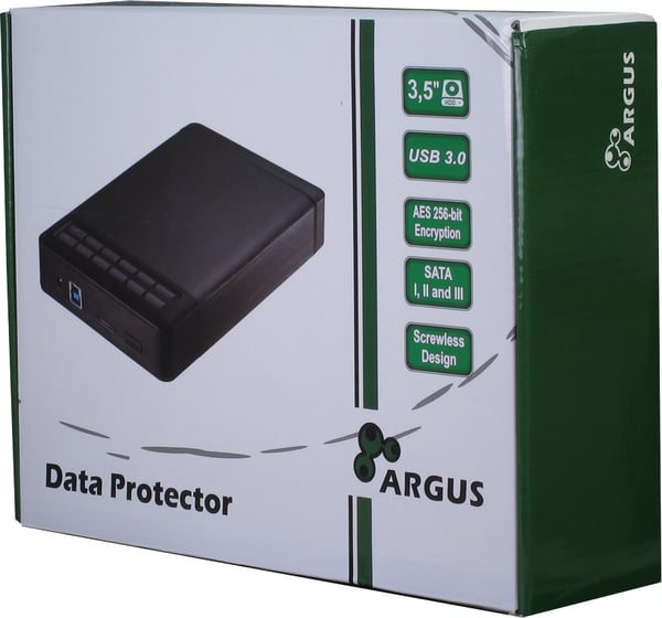 Miniatyrbillede 2 af 5: Inter-Tech Argus GD-35LK01 HDD kabinet Sort 3.5"