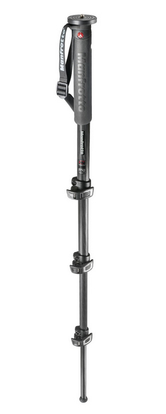 Manfrotto MPMXPROC4 enbensstativ för kamera 1/4, 3/8" Kolfiber Svart