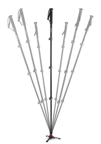 Miniatyrbild 3 av 3: Manfrotto MVMXPROA4 enbensstativ för kamera 1/4, 3/8" Aluminium Svart