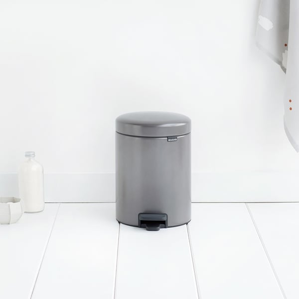Miniatyrbillede 3 af 5: Brabantia Pedal Bin newIcon Rund Platin