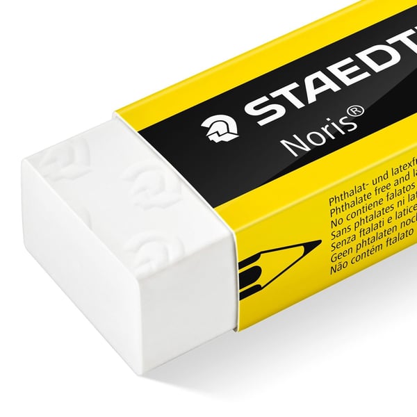 Miniatyrbillede 2 af 3: Staedtler Noris viskelæder Hvid 1 stk