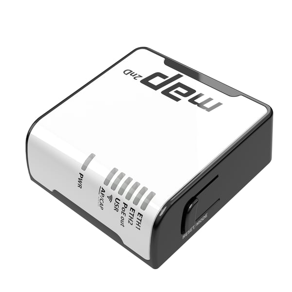 Pikkukuva 1 / 4: Mikrotik mAP Musta, Valkoinen Power over Ethernet -tuki