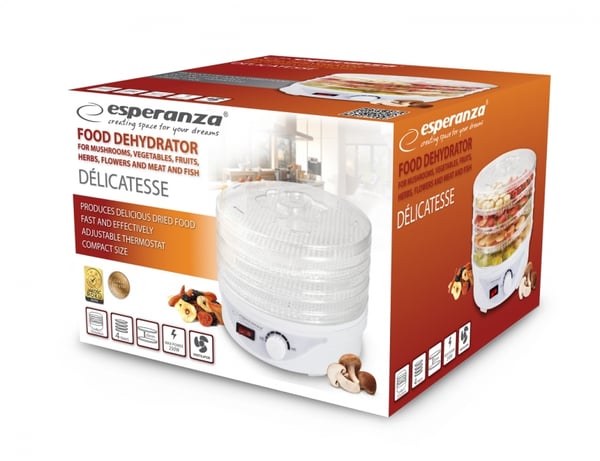 Esperanza EKD003 mattork Transparent, Vit 250 W