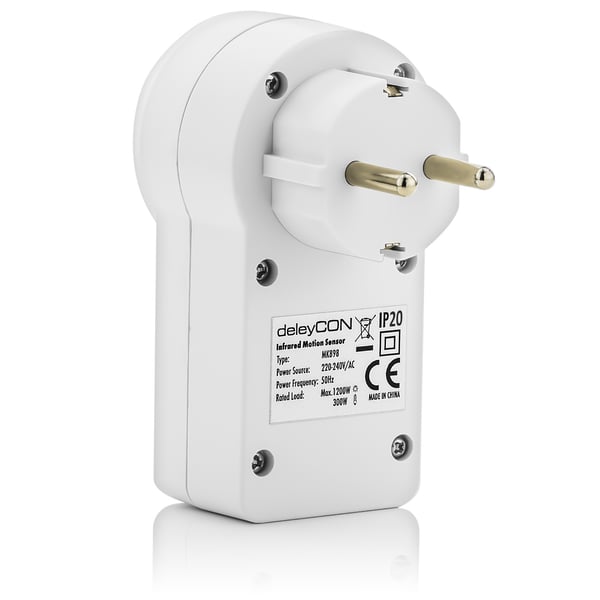 deleyCON MK898 bevægelsessensor Infrarød sensor Ledningsført Hvid