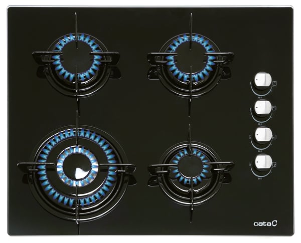 CATA CIB 6031 BK Sort Indbygget Gaskomfur 4 zone(s)
