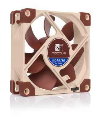 Pikkukuva 2 / 7: Noctua NOC-NF-A8-FLX Tietokonekotelo Tuuletin 8 cm Beige, Ruskea 1 kpl