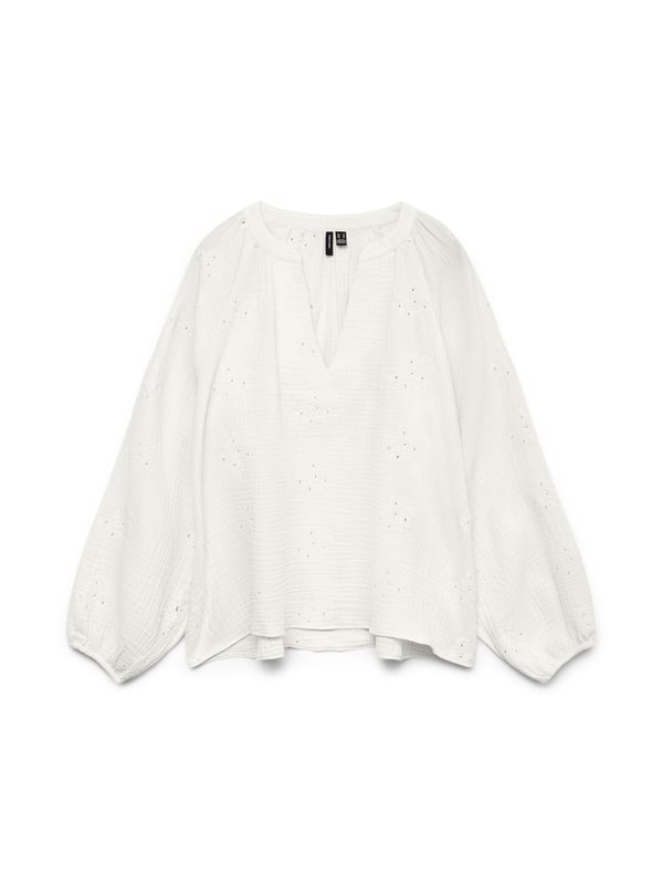 Vero Moda 5715829732982 skjorte & top Top (tøj) V-hals Langærmet Bomuld