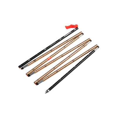 Mammut Probe 240 short skistav 2 stk 2,4 m Guld Aluminium