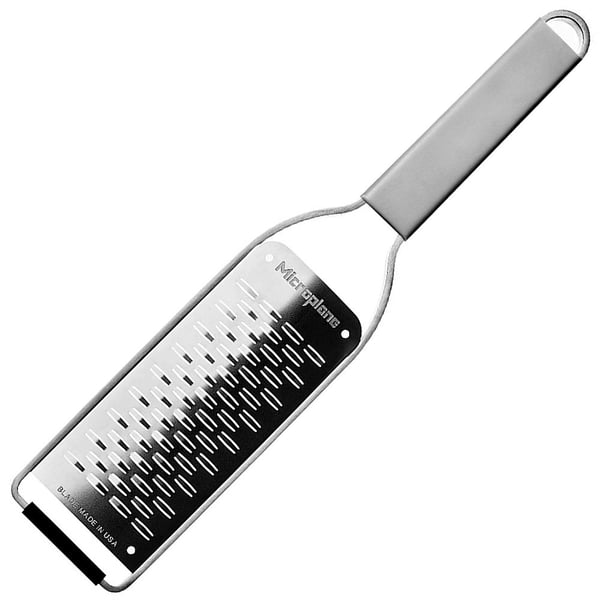 Microplane 59002 Manuelle rivejern og spiralsnitter Greb gitter Grå, Rustfrit stål