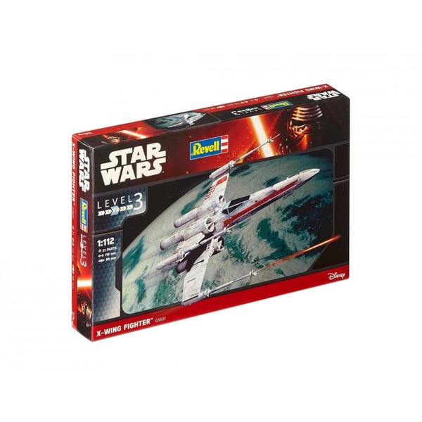 Miniatyrbillede 8 af 8: Revell X-wing Fighter Model af rumfærge Monteringssæt 1:112